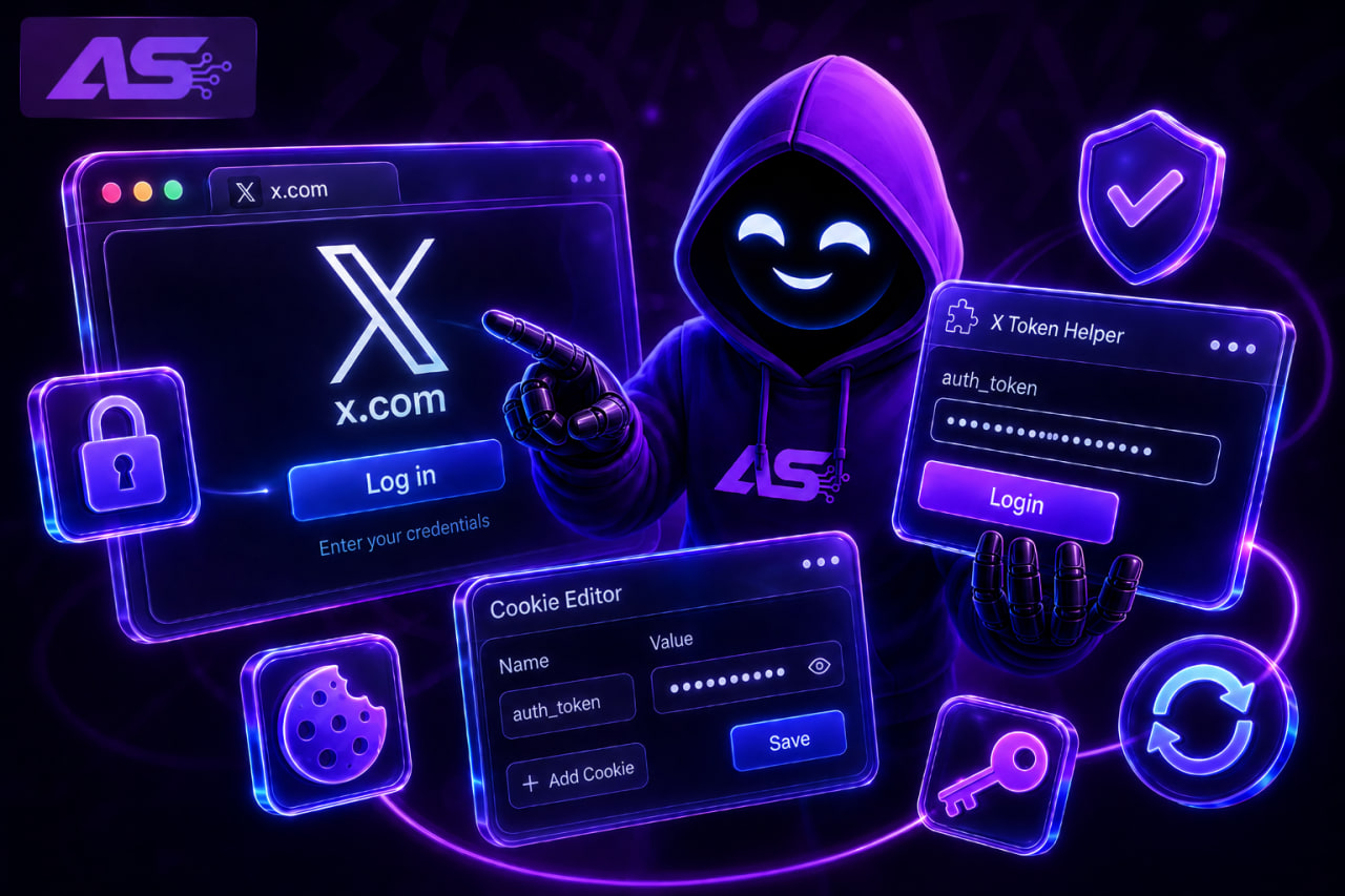 Как войти в Твиттер (X.com) аккаунт по токену?